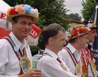 Thelwall Morris Men observe