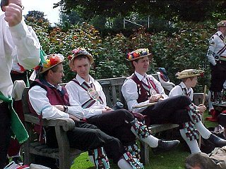 Thelwall Morris Men observe